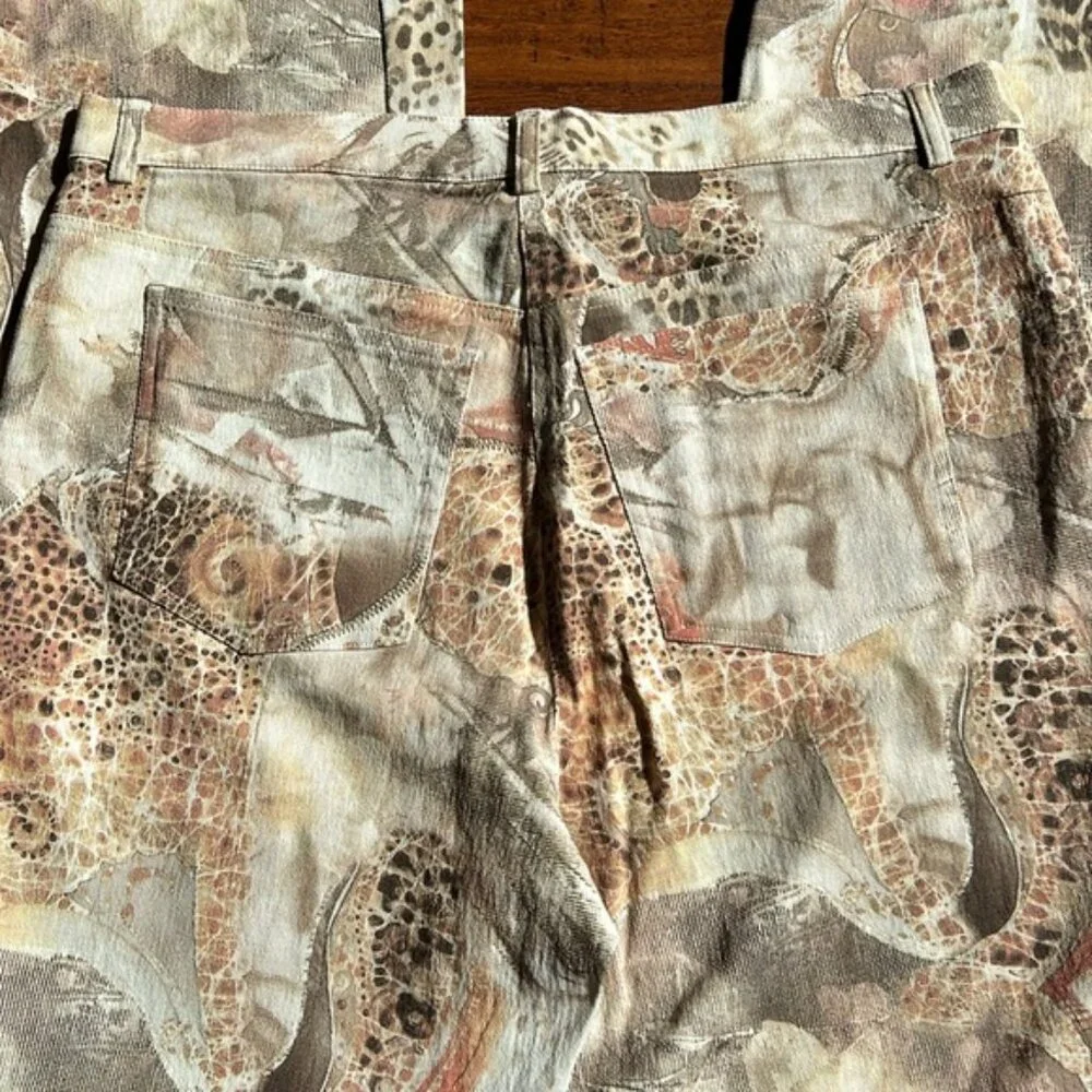 Olsen Women's Straight Leg Jeans - Animal Print - Picture 4 of 10